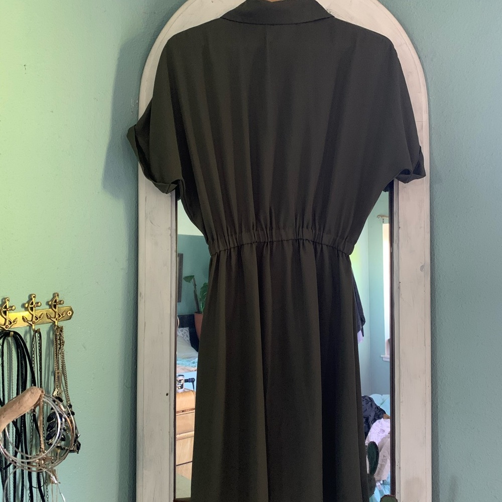 ARMY GREEN DRESS - Picture 2 of 3